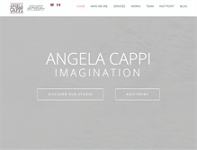 Tablet Screenshot of angelacappi.com
